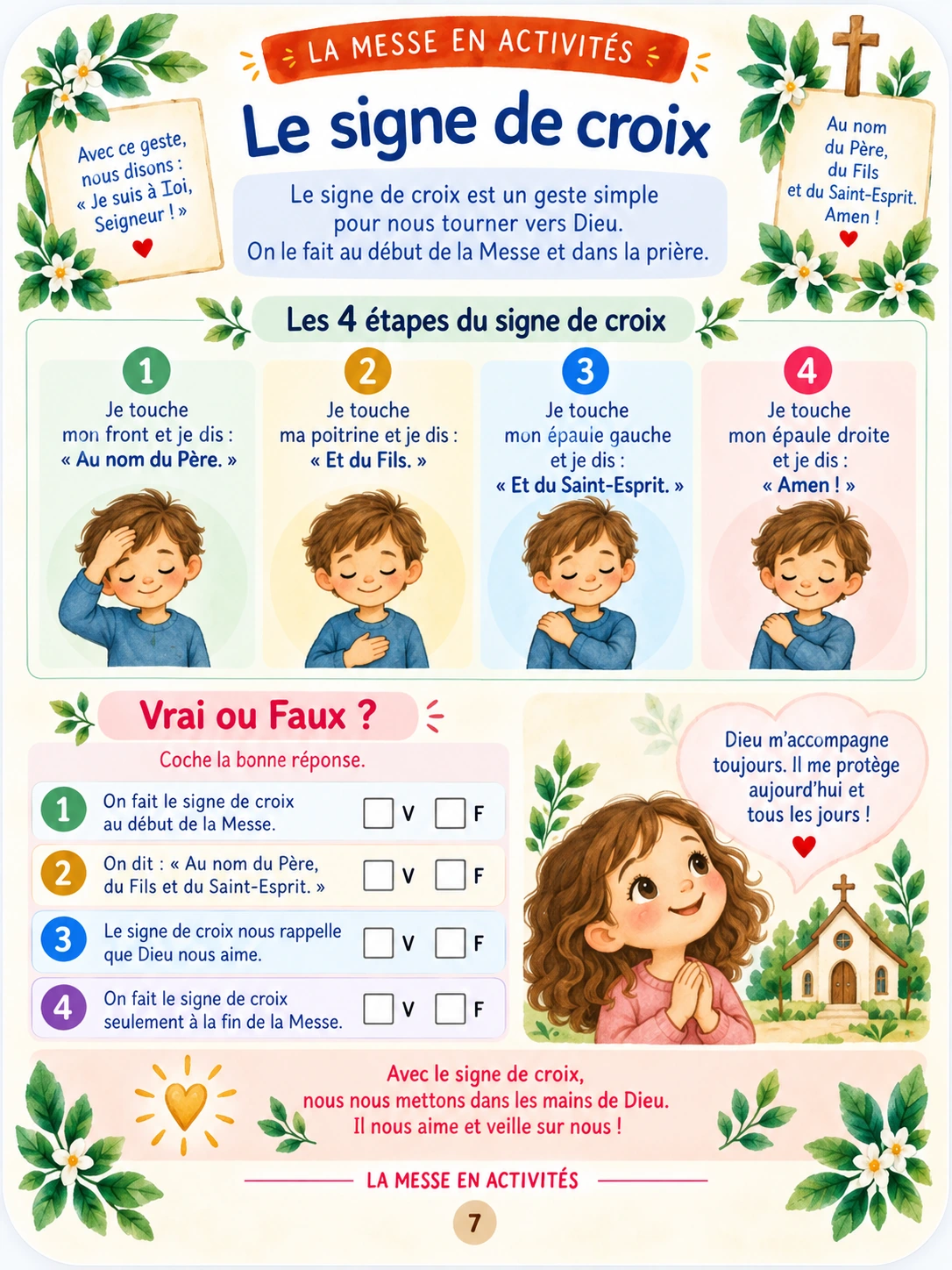 Aperçu 7 des activités illustrées pour découvrir la Messe